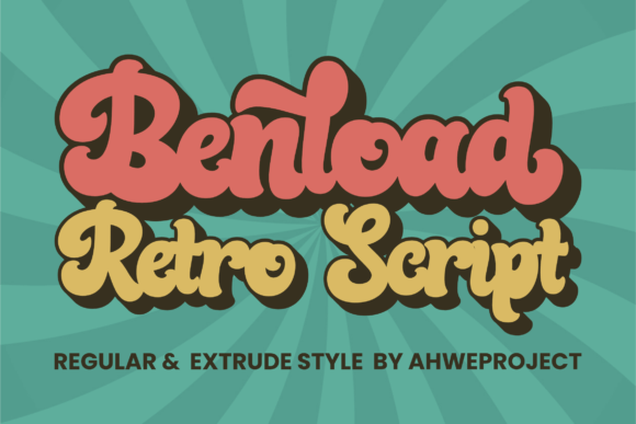 Benload: The Bold Retro Typeface for High-Impact Campaigns