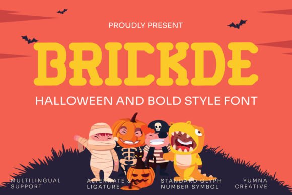 Brickde: The Spooky Display Font for Bold Halloween Branding