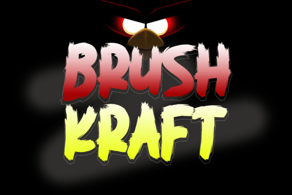 Brush Kraft: A Spooky Display Typeface for Campaign Design