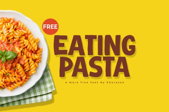 Eating Pasta: A Modern Display Typeface for Editorial Design