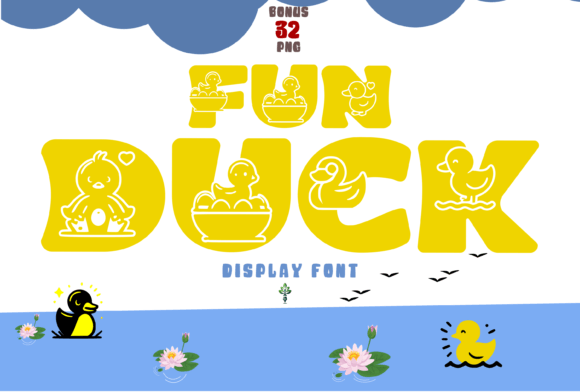 Fun Duck: A Playful Display Typeface for Editorial Design