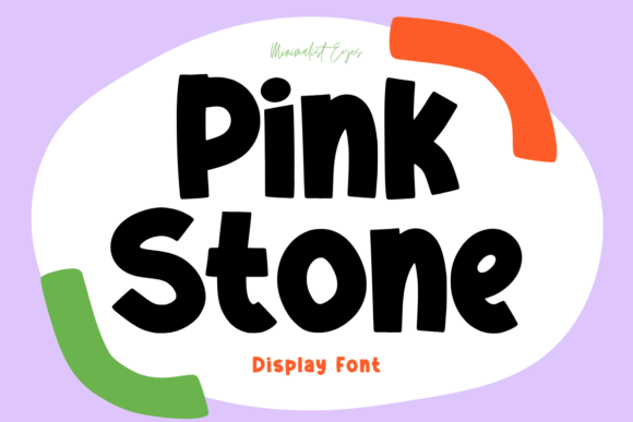 Pink Stone Display Font for Quirky Branding and Packaging