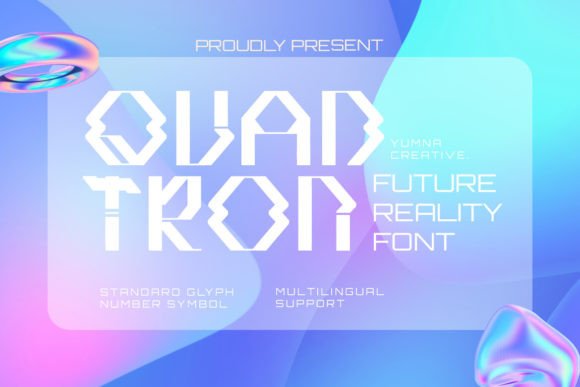 Quadtron: The Future Reality Font for Modern Editorial Design