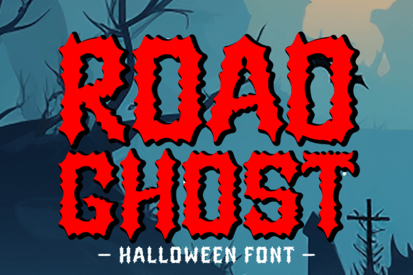Road Ghost Display Fonts for Spooky Brand Identity