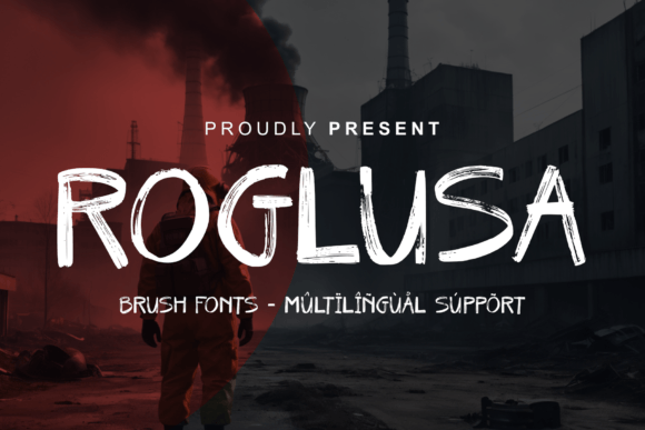 Roglusa: The Energetic Brush Display Font for Bold Campaigns