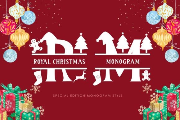 Royal Christmas Monogram: The Elegant Display Font for Holiday Branding