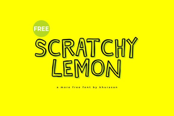 Scratchy Lemon Typeface for High-Impact Campaign Visuals