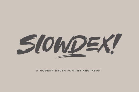 Slowdex: A Modern Brush Font for Editorial and Display Design