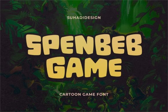 Spenbeb Game Typeface for Friendly Brand Identity