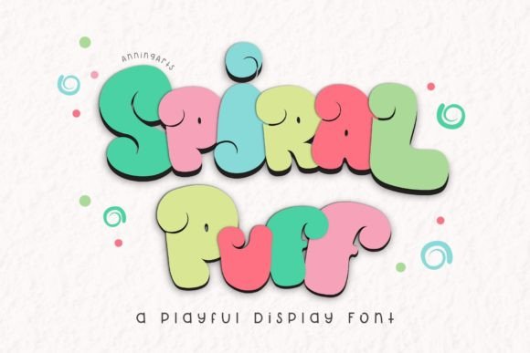 Spiral Puff: The Playful Display Font for Bold Editorial Design
