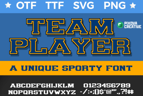 Team Player: A Bold Athletic Typeface for Creative Makers