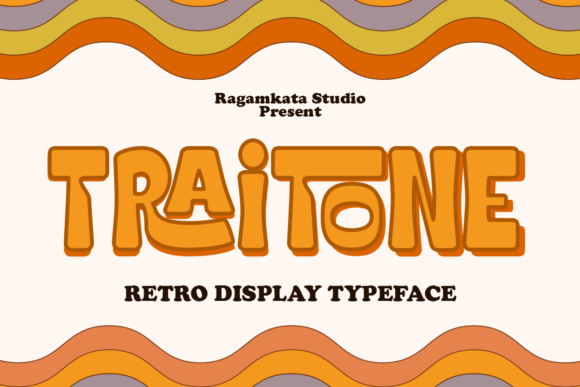 Traitone: The Retro Display Typeface for Fun Editorial Design