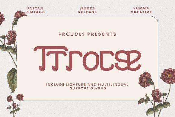 Ttrocse Vintage Display Font for Classic Branding